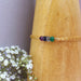 Personalised Birthstone Bracelet | Double Chain Matilda Bracelet (3 Stone)