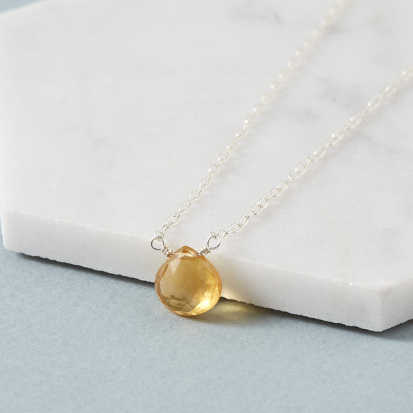Citrine Necklace | Chakra Cleanser & Health