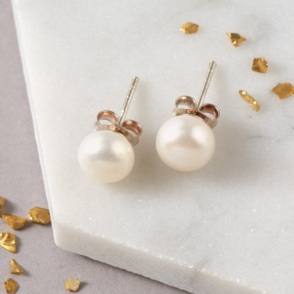Freshwater Pearl Stud Earrings