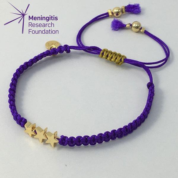 Twinkle Twinkle Star Friendship Bracelet (Purple)