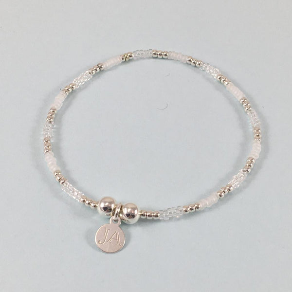 Skinny Silver Crystal Bracelet