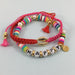 Cowrie Shell Friendship Bracelet (Red/Pink)