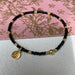 Skinny Black with Gold Bracelet