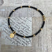 Skinny Black with Gold Bracelet