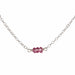 Pink Topaz Bead Bar Necklace | Good Health, Forgiveness & Joy