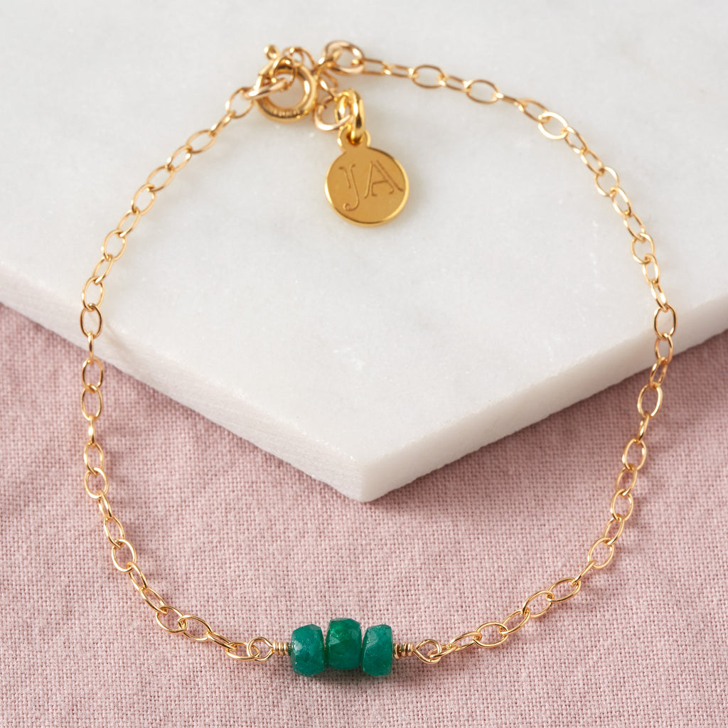 May | Emerald Bracelet