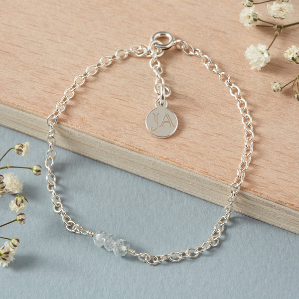 Aquamarine Gemstone Bracelet | Joy & Wealth
