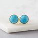 Natural Turquoise Ear Studs
