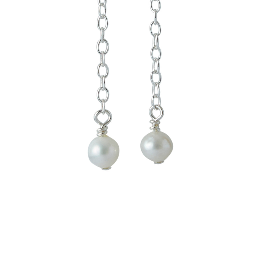 3rd Wedding Anniversary | Pearl Earrings (Sterling Silver)