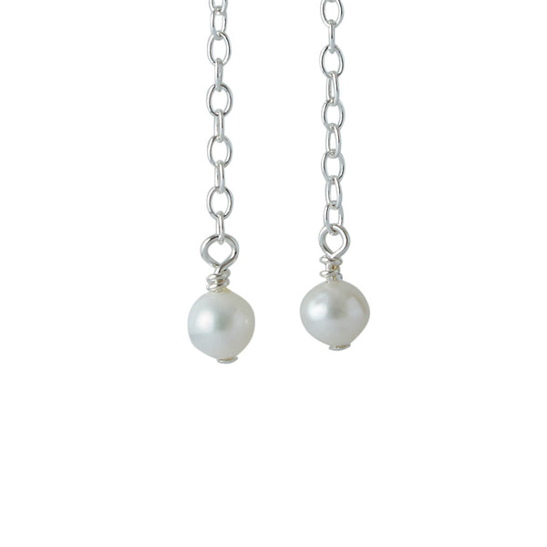 3rd Wedding Anniversary | Pearl Earrings (Sterling Silver)