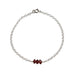 Garnet Bead Bar Bracelet | Friendship & Trust