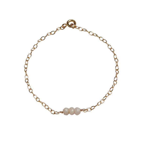 October | Opal Bead Bar Bracelet