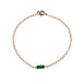 May | Emerald Green Onyx Bead Bar Bracelet