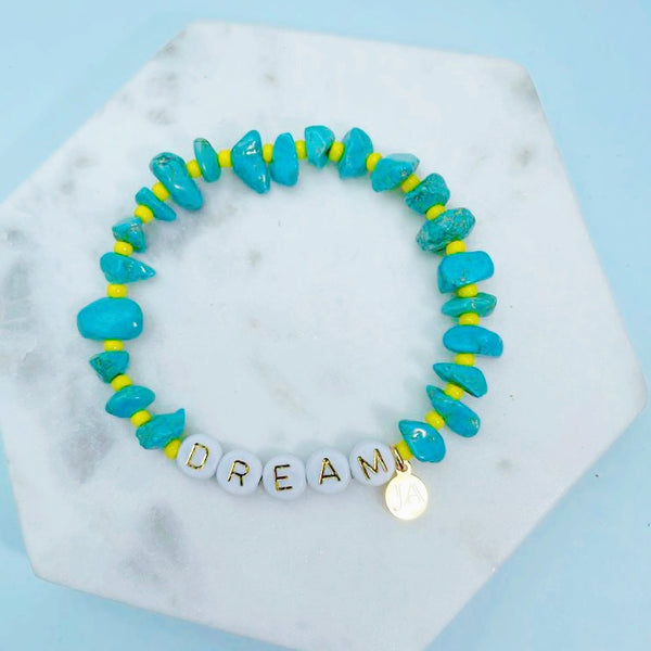 Personalised Turquoise Crystal Healing Bracelet