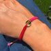 Cowrie Shell Friendship Bracelet (Red/Pink)