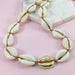Gold Plated & Natural Cowrie Shell Necklace