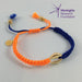Cowrie Shell Friendship Bracelet (Blue/Orange)